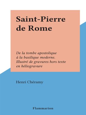 cover image of Saint-Pierre de Rome